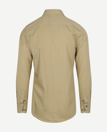 Suitable overhemd washed sand | Slim-fit