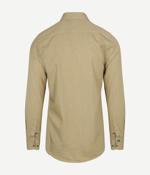 Suitable overhemd washed sand | Slim-fit