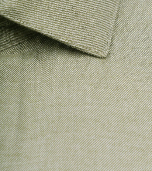 Suitable overhemd widespread flanel groen | Slim-fit