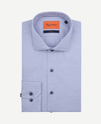Overhemd widespread flanel lichtblauw