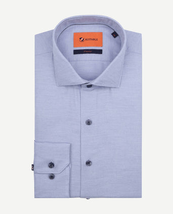 Suitable overhemd widespread flanel lichtblauw | Slim-fit