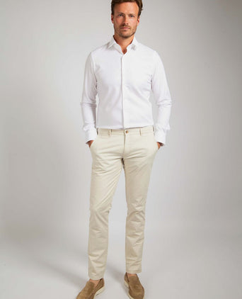 Suitable overhemd wit 182 | Slim-fit