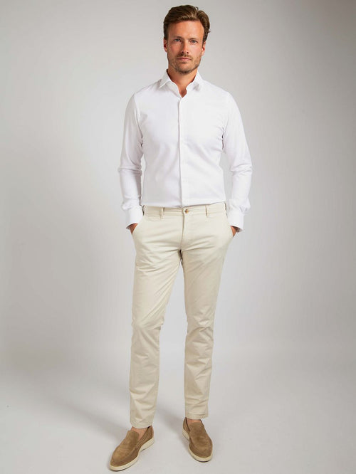 Suitable overhemd wit 182 | Slim-fit