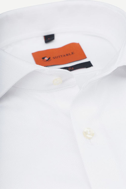 Suitable overhemd wit 182 | Slim-fit