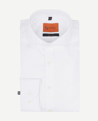 Suitable overhemd wit 182 | Slim-fit
