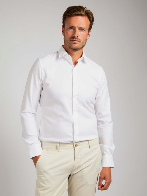 Suitable overhemd wit 182 | Slim-fit