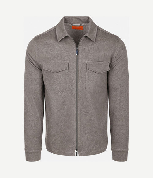 Overshirt Billy houndstooth tabacco
