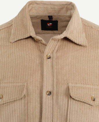 Suitable overshirt corduroy kaki