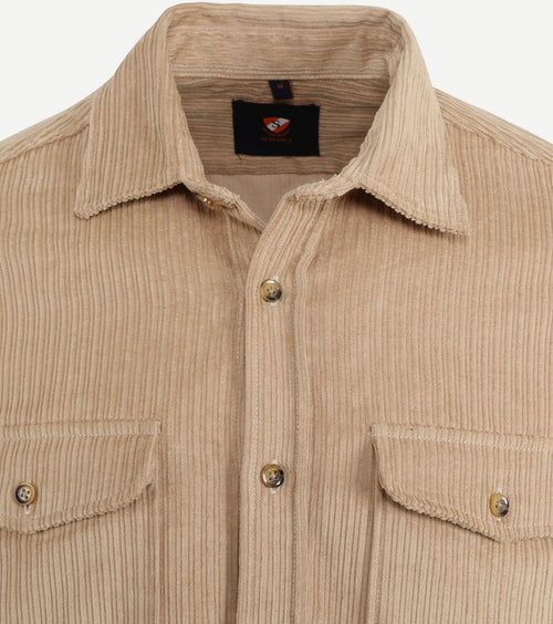 Suitable overshirt corduroy kaki