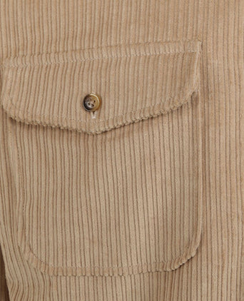 Suitable overshirt corduroy kaki