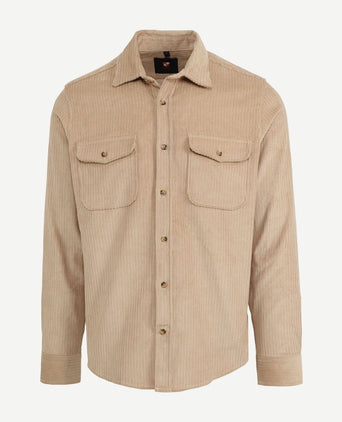Suitable overshirt corduroy kaki