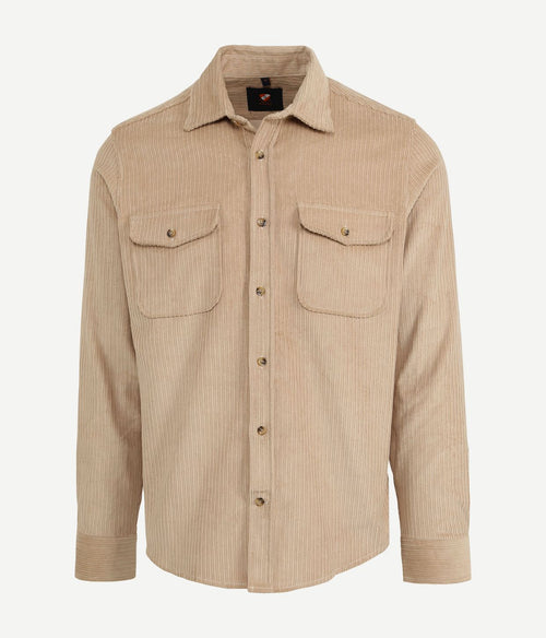 Suitable overshirt corduroy kaki