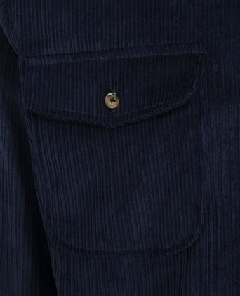 Suitable overshirt corduroy donkerblauw | Regular-fit