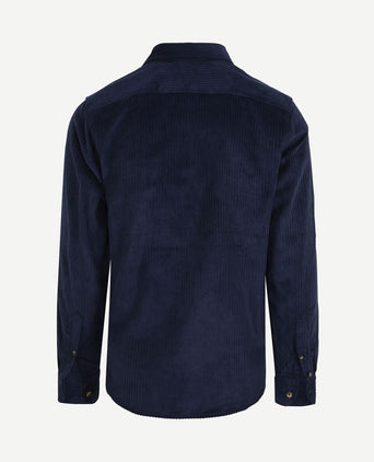 Overshirt corduroy donkerblauw