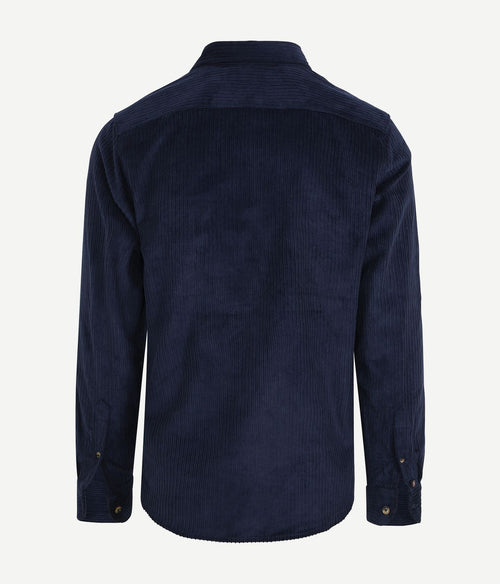 Suitable overshirt corduroy donkerblauw | Regular-fit