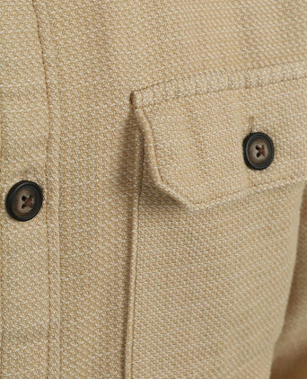 Overshirt structure beige