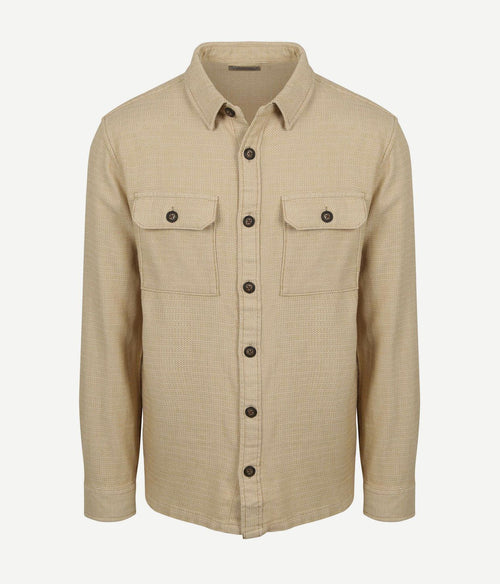 Overshirt structure beige