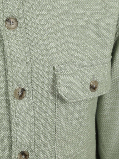 Overshirt structure groen