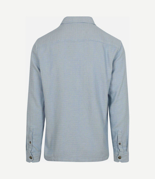 Overshirt structure lichtblauw