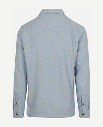 Overshirt structure lichtblauw