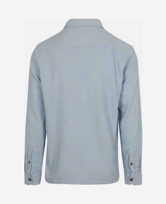 Overshirt structure lichtblauw