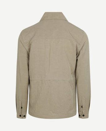 Overshirt tencel greige