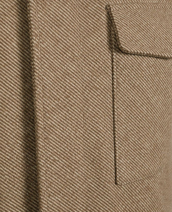 Overshirt twill beige