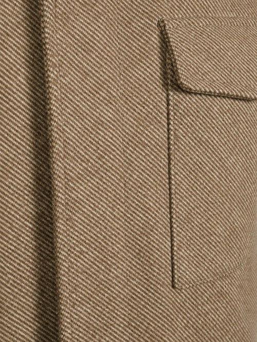 Overshirt twill beige