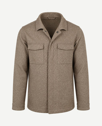 Overshirt twill beige