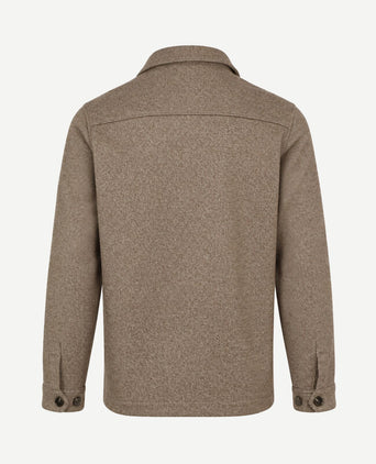 Overshirt twill beige