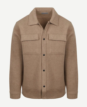 Overshirt wool blend beige