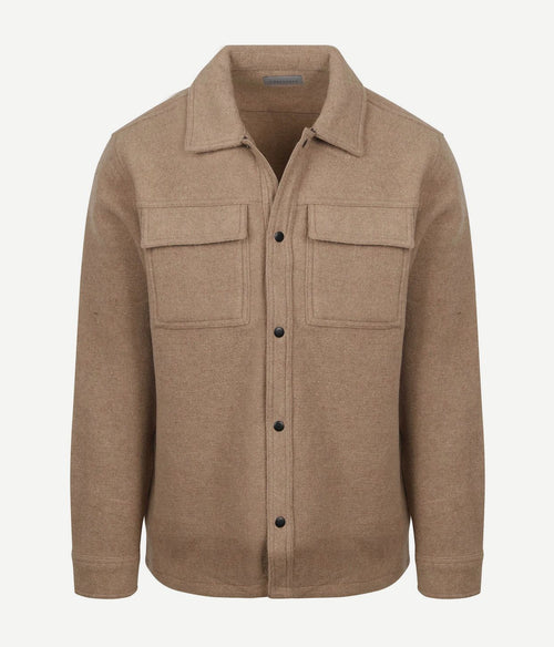 Suitable overshirt wool blend beige | Regular-fit