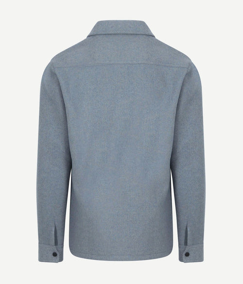 Suitable overshirt wool blend blauw | Regular-fit