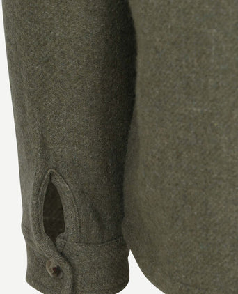 Overshirt wool blend groen