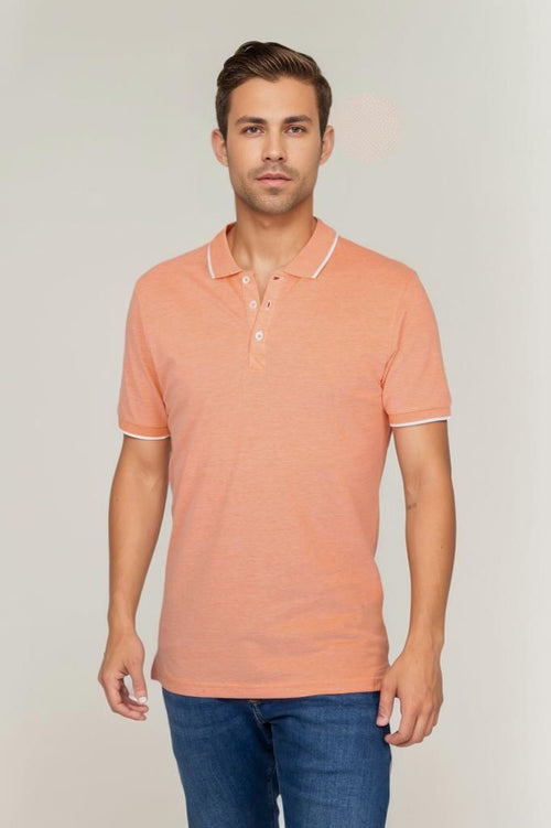 Suitable Oxford polo fel oranje