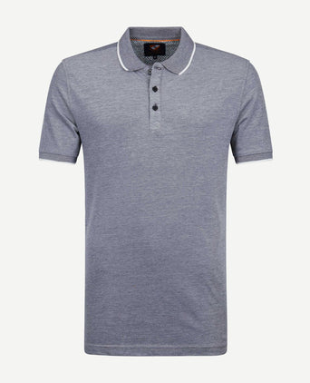 Oxford polo grijs