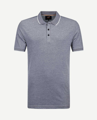 Oxford polo grijs