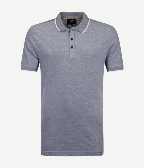 Oxford polo grijs
