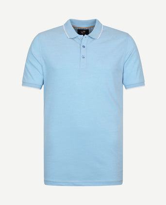 Oxford polo lichtblauw