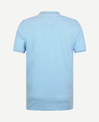 Oxford polo lichtblauw