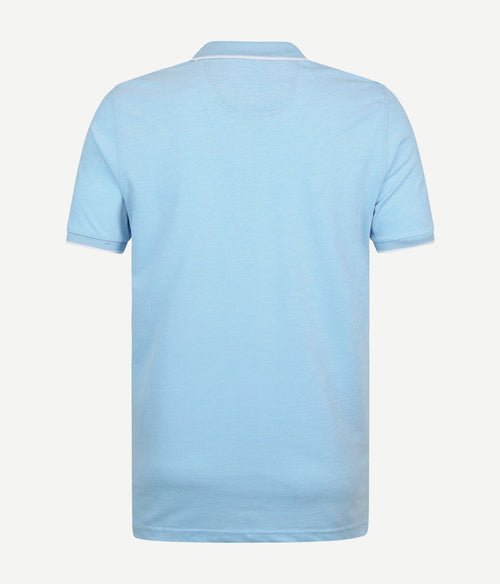 Suitable Oxford polo lichtblauw