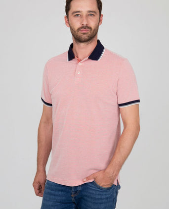 Suitable Oxford polo roze
