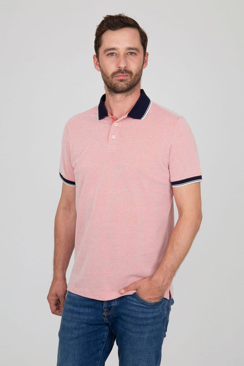 Oxford polo roze