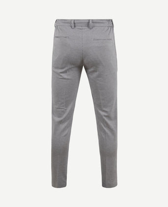 Pantalon jersey pied de poule grijs