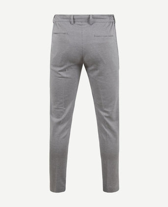 Suitable pantalon jersey pied de poule grijs | Slim-fit