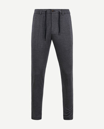 Suitable pantalon jersey pied de poule donkerblauw