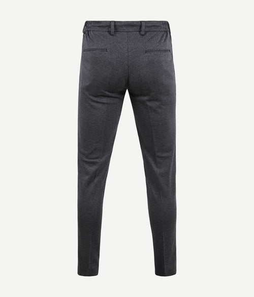 Suitable pantalon jersey pied de poule donkerblauw
