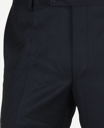 Suitable pantalon piga wol donkerblauw