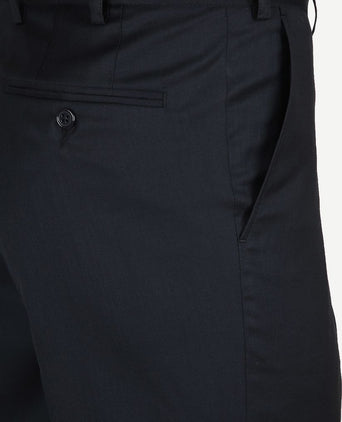 Suitable pantalon piga wol donkerblauw