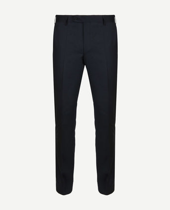 Suitable pantalon piga wol donkerblauw